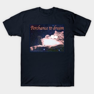 Perchance to Dream Cat in space T-Shirt
